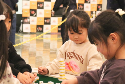 子供向け麻雀体験イベントの開催の様子